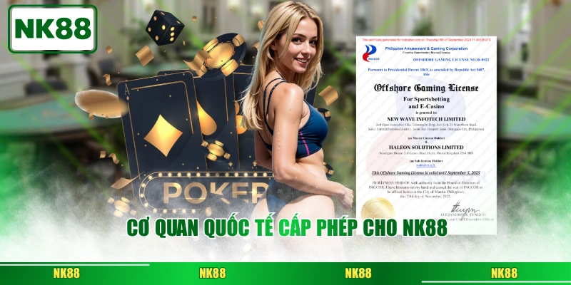 Cơ quan quốc tế cấp phép cho NK88