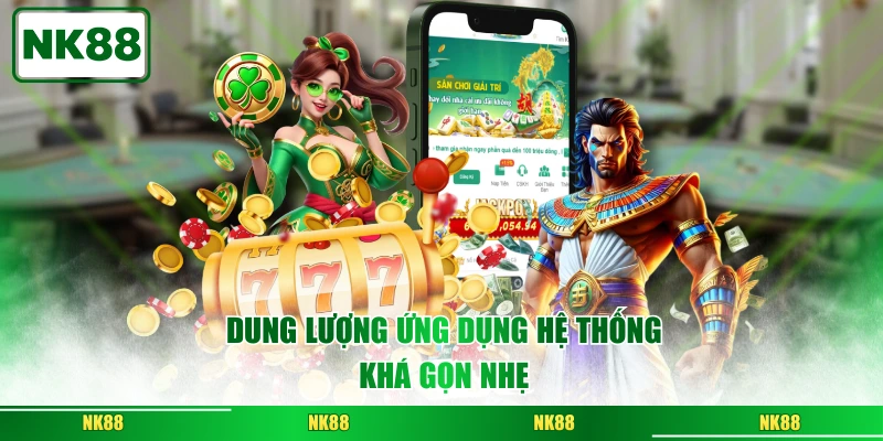 Dung lượng ứng dụng hệ thống khá gọn nhẹ