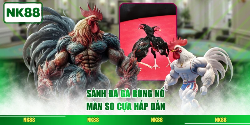 Sảnh đá gà bùng nổ màn so cựa hấp dẫn